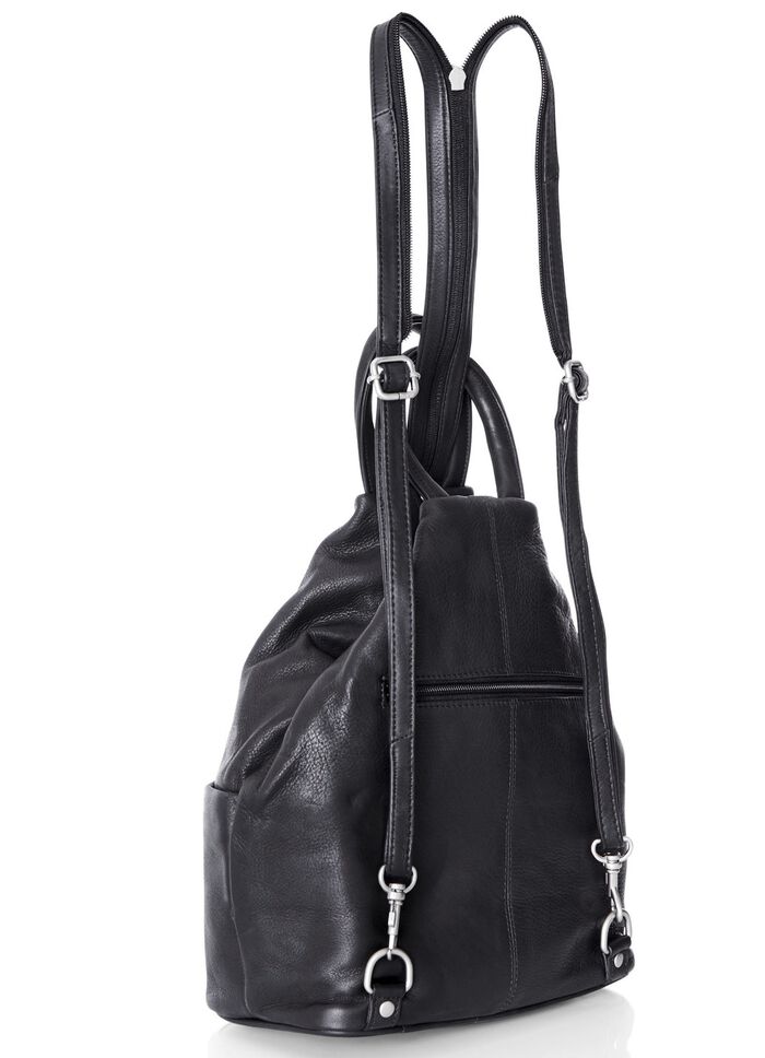 Laurina, Rucksack, Damen, mit zwei durch Rei&szlig;verschluss teilbare Umh&auml;ngeriemen 