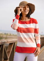 Pullover in Blockringeldessin 