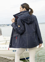 Funktionsjacke mit abnehmbarer Kapuze DUNKELBLAU