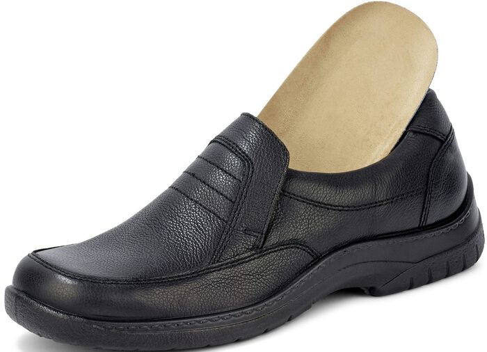 Klassische Herren-Slipper, mit atmungsaktivem Fu&szlig;bett 