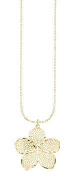 Entz&uuml;ckender Blumen-Anh&auml;nger mit Ankerkette 