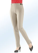 Jersey-Hose mit spezieller Bundverarbeitung BEIGE