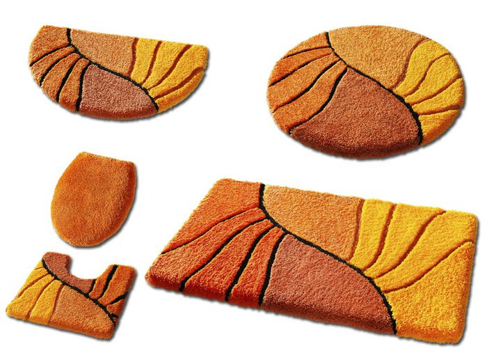 Badgarnitur mit rutschhemmender R&uuml;ckseite TERRA