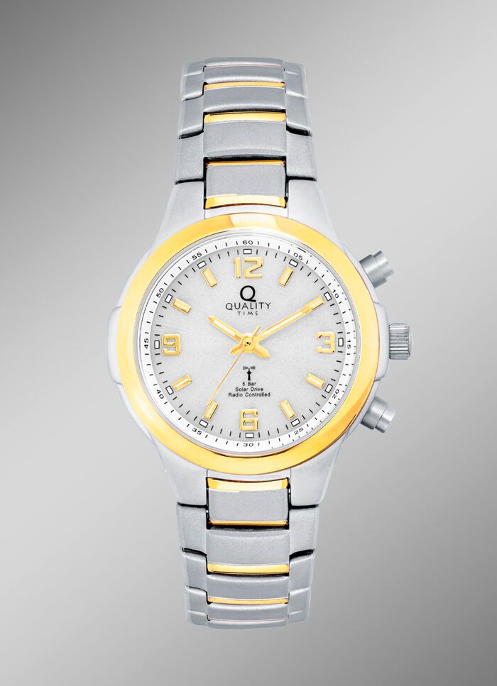 Elegante Funk-Solar-Damenuhr der Marke Quality Time 