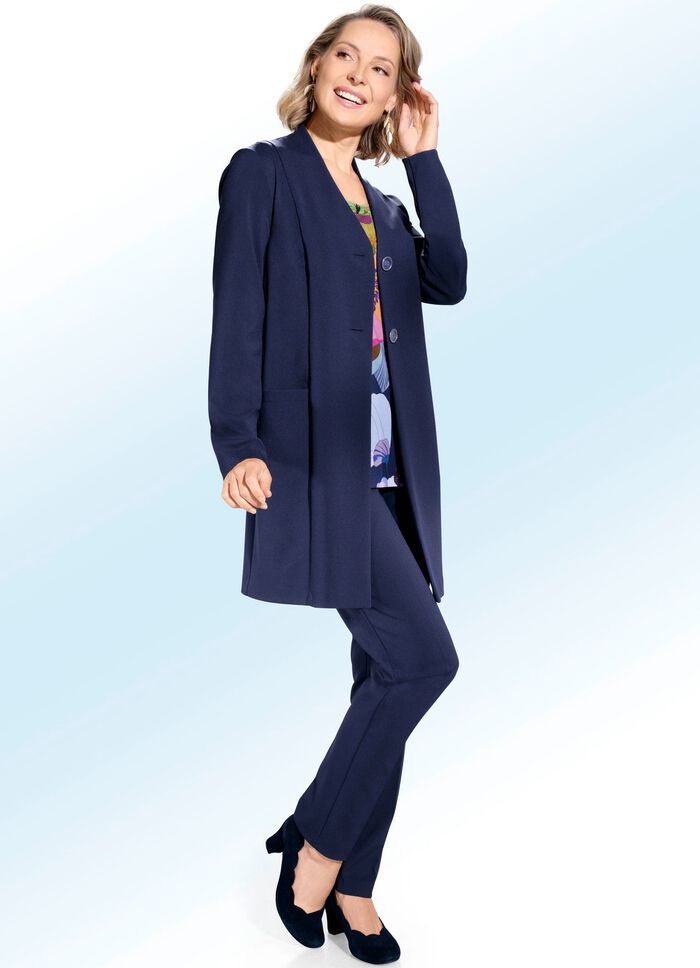 Hosenanzug mit Longjacke 