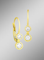 Stilvolle Ohrringe mit 4 Brillanten 