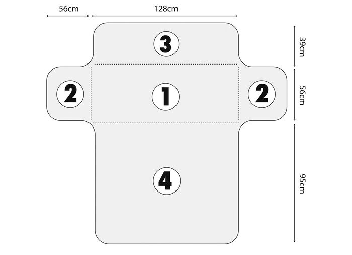 Wende-Schoner f&uuml;r Sessel oder Sofa BEIGE-BRAUN