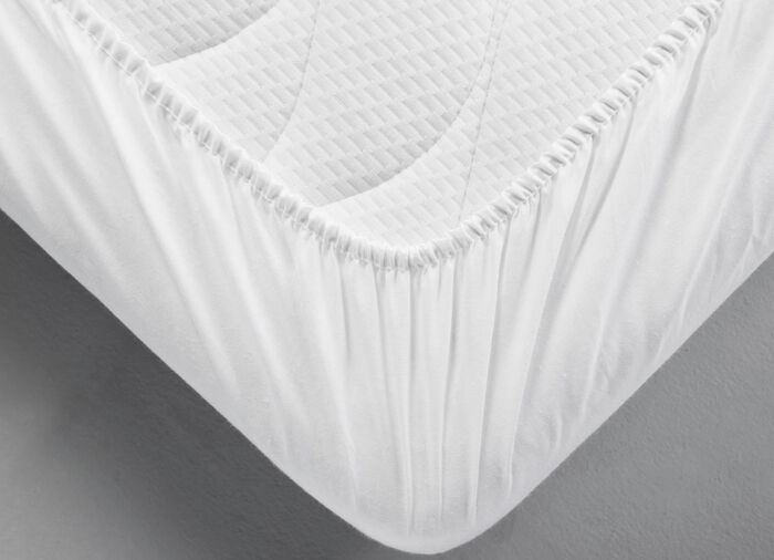 Wasserdichtes, kochfestes Molton-Spannbetttuch von Dormisette 