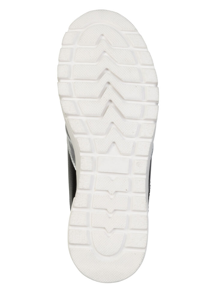 ELENA EDEN, bequeme Damen-Sneaker, Weite H, mit herausnehmbarem Fußbett SCHWARZ