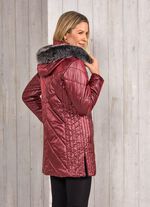 Jacke in 2 Farben WEINROT