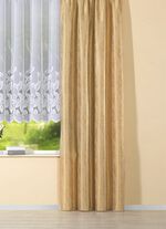 &Uuml;bergardine mit Blatt-Musterung GOLD