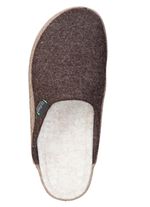 Komfortable, Herren-Hausschuhe, aus Wollfilz BRAUN