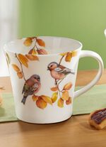 Henkelbecher aus Fine-Bone-China-Porzellan 