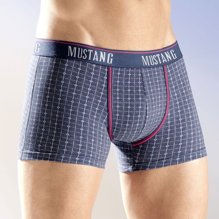 Mustang, Dreierpack Pants, kariert NAVY-BUNT