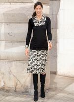 Shirt mit kontrastfarbenem Umlegekragen 