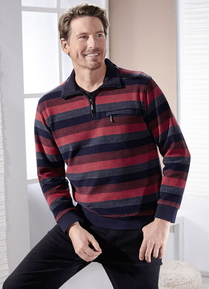 Troyer mit Strickkragen 