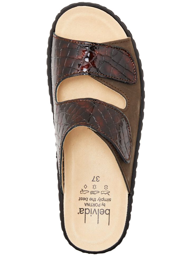 ELENA EDEN, bequeme Damen-Pantoletten, Weite H, mit herausnehmbarem Fu&szlig;bett 