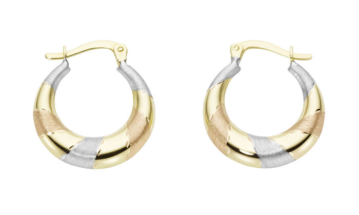 Bezaubernde Creolen in Gold 585/- fein 