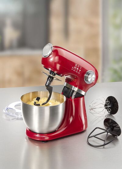 K&uuml;chenmaschine im Vintage-Design inkl. Silikon-Backmatte 