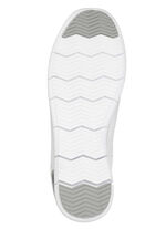 ELENA EDEN, bequeme Damen-Sneaker, Weite G, mit herausnehmbarem Fußbett WEISS-SILBER