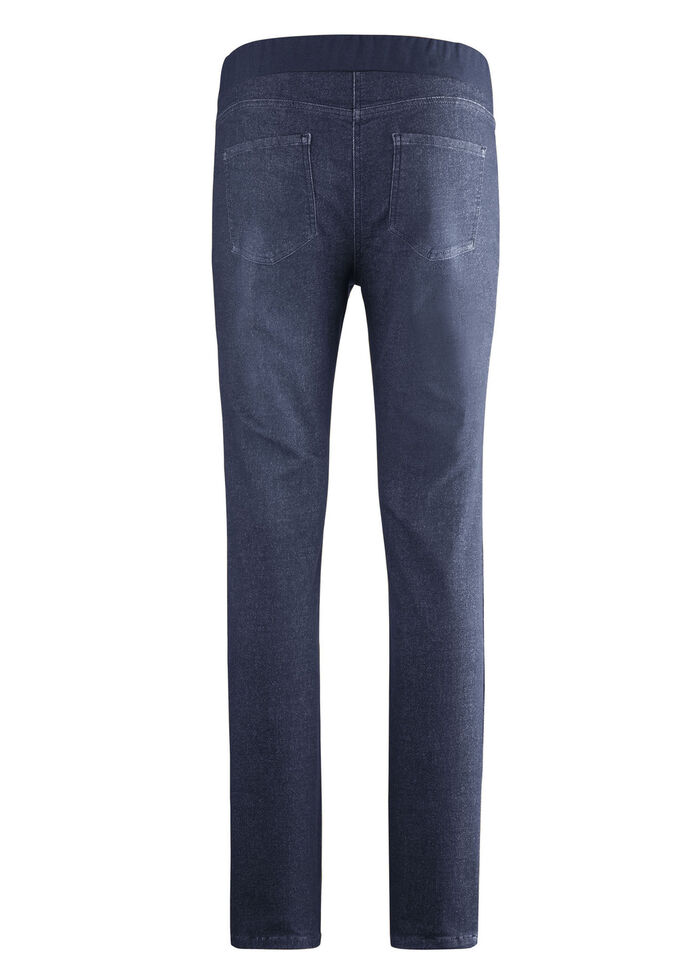 Jeans in bequemer Schlupfform DUNKELBLAU MEL.