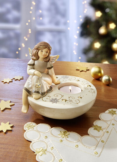 Teelichthalter aus hochwertigem Feinsteingut 