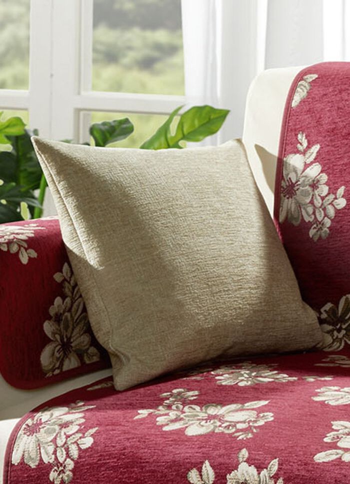 Kissenbezug in Chenille-Qualit&auml;t BEIGE
