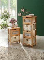 Romantische Kommodenserie aus Bambus NATUR