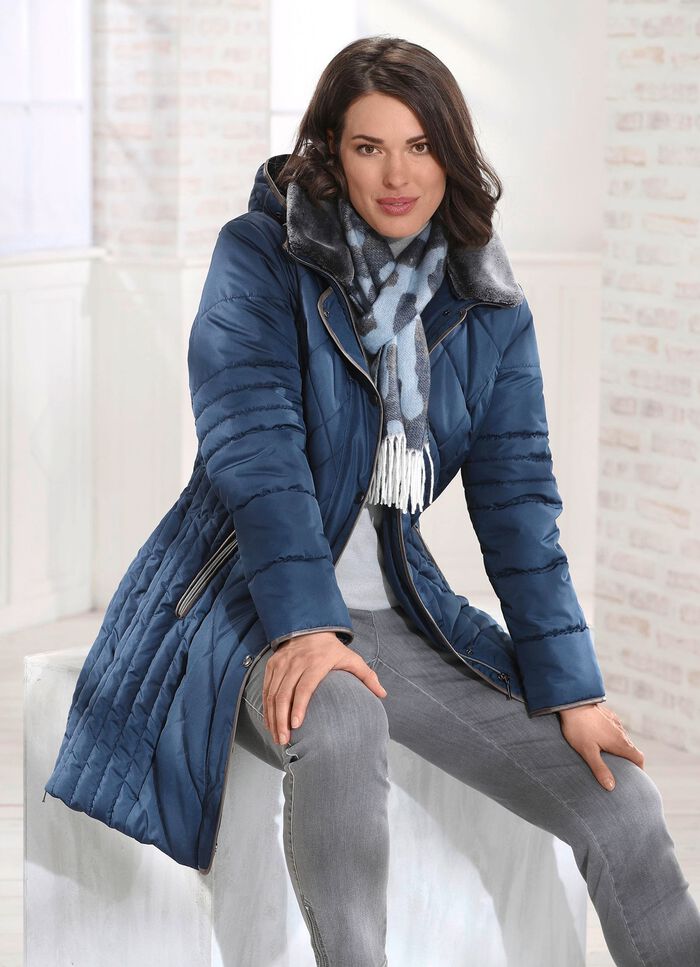 Kurzmantel in 2 Farben DUNKELBLAU