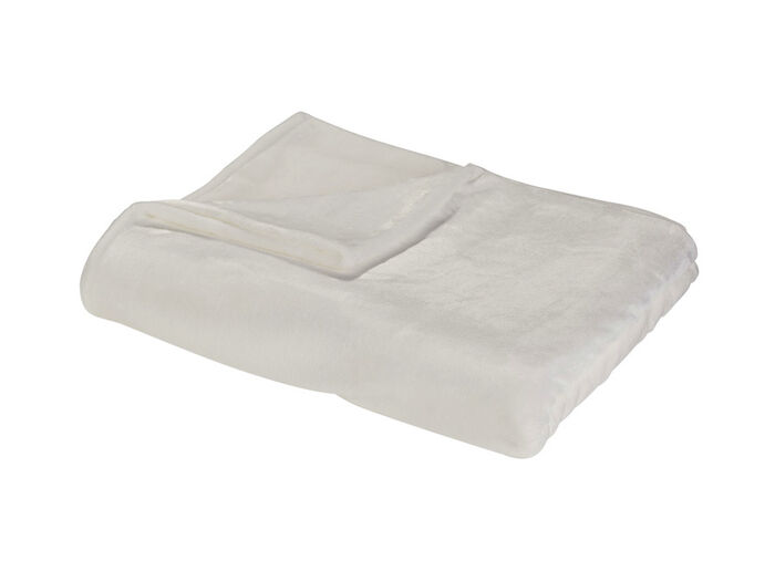 Schlafdecke und Kissen in samtiger Qualität CREME