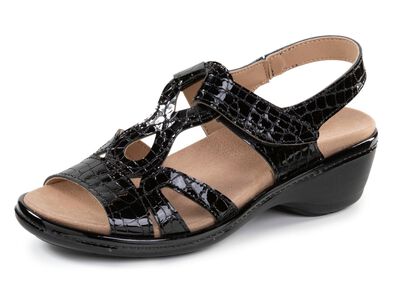 ELENA EDEN, schicke Damen-Sandalen, Weite H, mit herausnehmbarem Fu&szlig;bett 