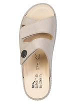 ELENA EDEN, bequeme Damen-Pantoletten, Weite H, mit herausnehmbarem Fu&szlig;bett BEIGE