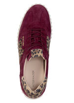 Peter Kaiser, trendige Damen-Sneaker, mit herausnehmbarem Fußbett BORDEAUX-BRAUN
