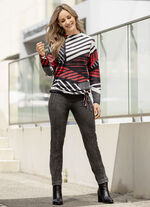 Hose mit Reißverschluss-Taschen ANTHRAZIT MELIERT