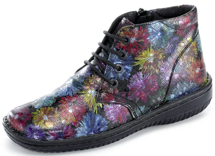ELENA EDEN, schicke Damen-Boots, Weite G, mit herausnehmbarem Fußbett MULTICOLOR