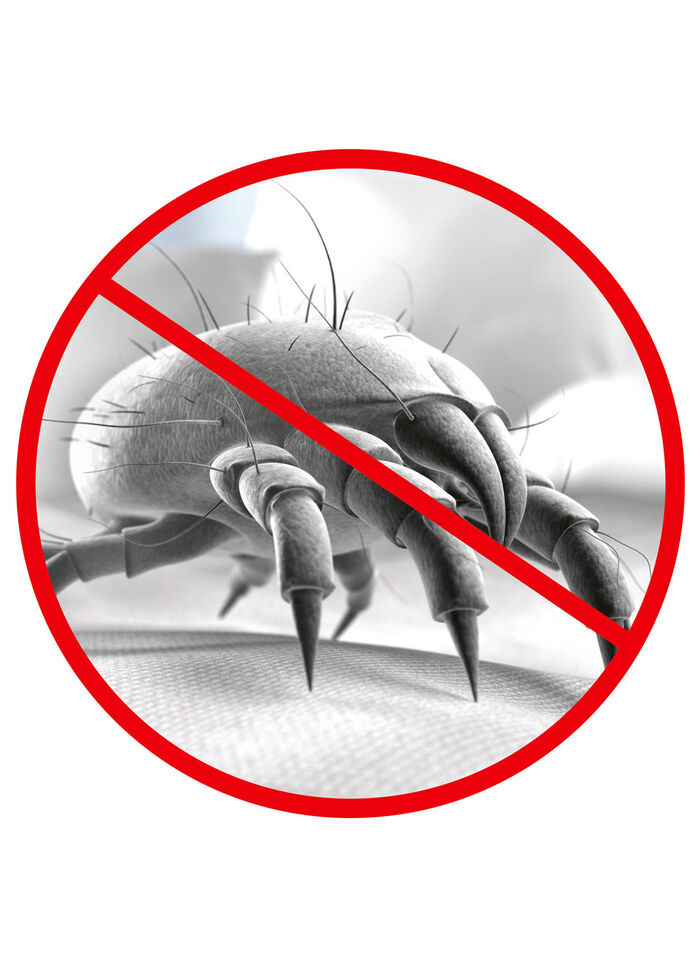 Milbensauger – vernichtet 99,9% aller Milben, Bakterien und Keime ROT