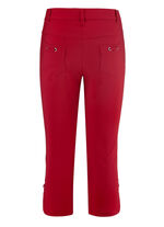 Caprihose mit abgerundeten Schlitzen an den Beinabschl&uuml;ssen 