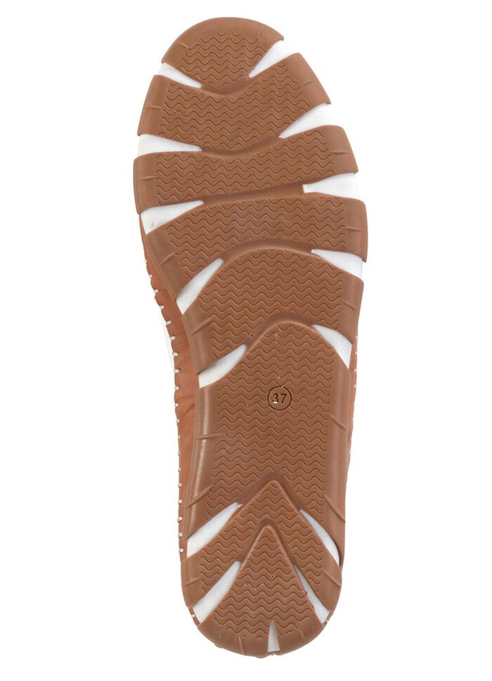 Gemini, leichte Damen-Schn&uuml;rschuhe, Weite G, mit herausnehmbarem Fu&szlig;bett WEISS-BRAUN