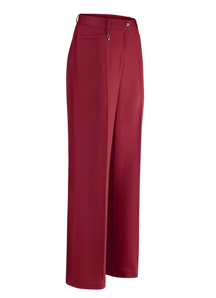Elegante Hose mit apartem Zieranh&auml;nger ROT