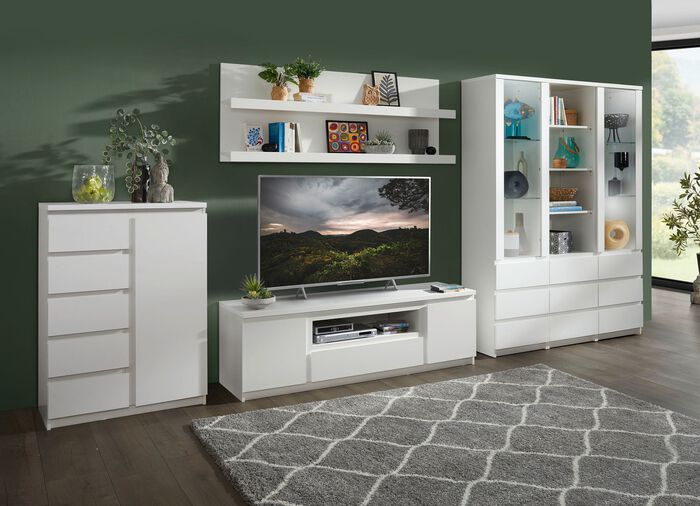 Wohnwand in modernem Design 