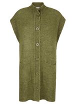 Strickweste aus Boucl&eacute;-Melangegarn 