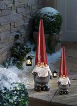 Weihnachts-Wichtel mit LED-Teelicht 