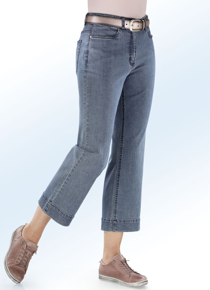 Jeans-Culotte in 5-Pocket-Form JEANSBLAU