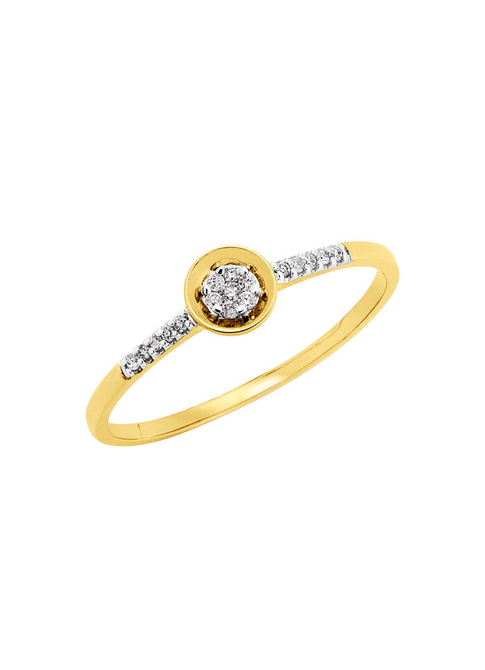 Feiner Damenring mit Brillanten