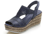 Andrea Conti Sandalette aus Nappaleder MARINE