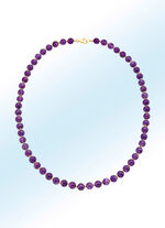 H&uuml;bsche Halskette mit echt Amethyst 