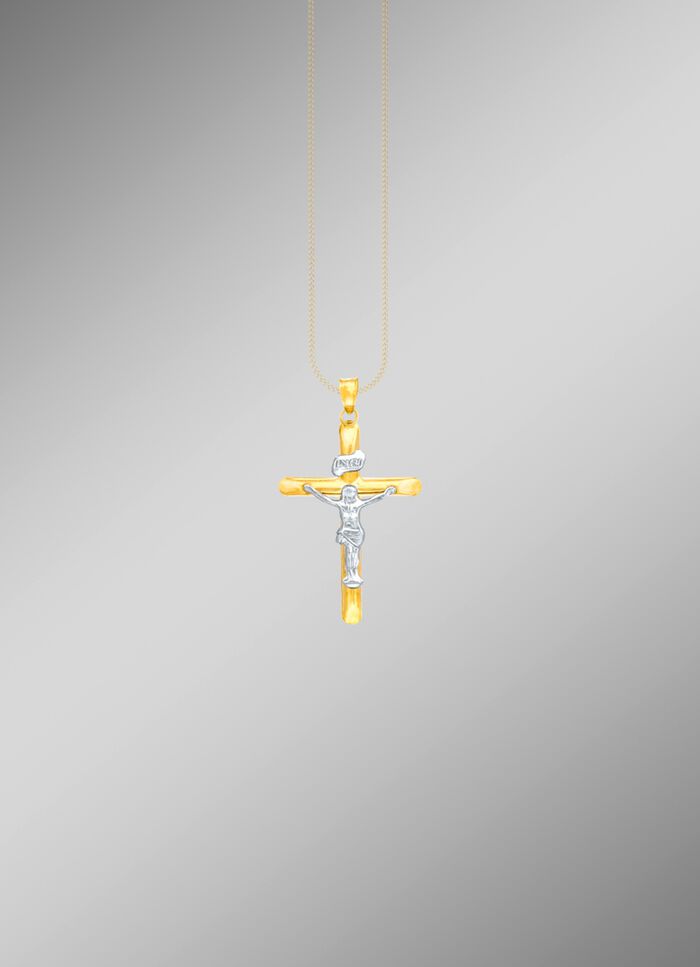 Klassischer Kreuz Anh&auml;nger mit Korpus 