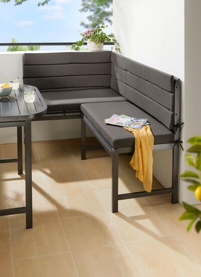 Auflagen-Set f&uuml;r Balkon-Eckbank &bdquo;Elos&ldquo; 