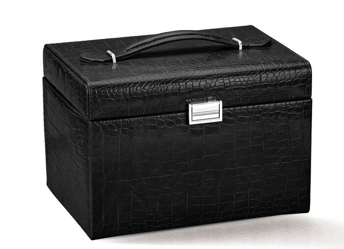 Wunderschöner Schmuckkoffer SCHWARZ