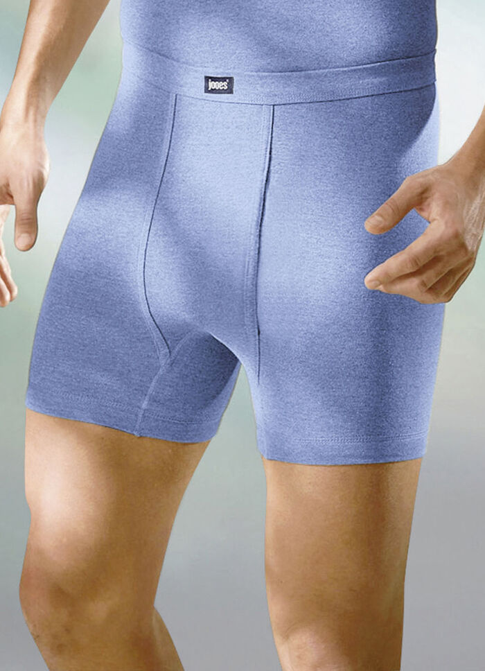 Viererpack Unterhosen aus Feinripp mit Eingriff 